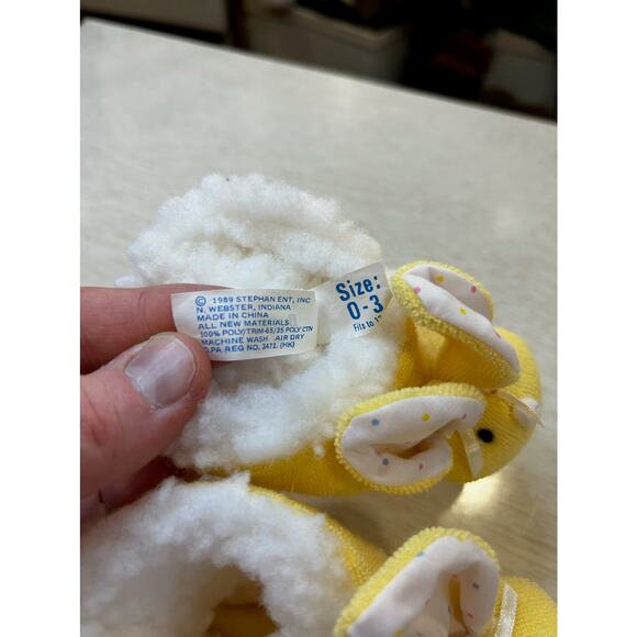 Spring Baby Rabbit Booties (yellow) - 0-3mo - NWT - Picture 3 of 4